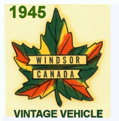 1945 Windsor Canada Classic Windshield Sticker